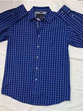 Ariat Royal Blue Plaid Long-Sleeve Button-Down Shirt